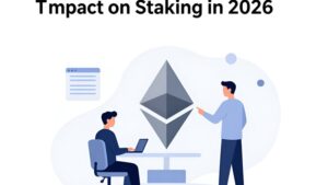 Футуристическая схема взаимодействия L2-решений и стейкинга в сети Ethereum от компании Ethereum-Mining в 2026 году