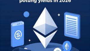 Футуристическая визуализация роста прибыли от стейкинга Ethereum в 2026 году для пользователей Ethereum-Mining